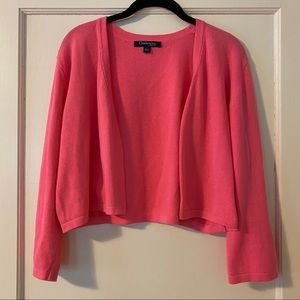 Chadwicks of Boston Pink Cropped Cardigan